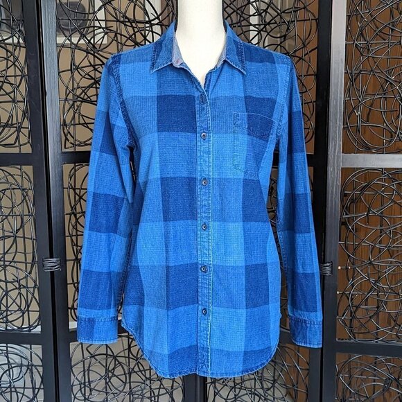 Lucky Brand Small denim button down shirt - Picture 1 of 9